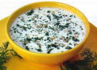 Soğuk Ayran Aşı Çorbası